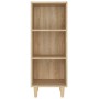 Sonoma oak plywood sideboard 34.5x32.5x90 cm by vidaXL, Sideboards - Ref: Foro24-812378, Price: 40,69 €, Discount: %