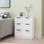 Glossy white plywood sideboard 60x30x70 cm by vidaXL, Sideboards - Ref: Foro24-811076, Price: 97,89 €, Discount: %