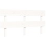 Elderly bed solid wood headboard white 160x200 cm by vidaXL, Beds and slatted bases - Ref: Foro24-3195362, Price: 169,61 €, D...