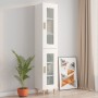 White engineered wood wall cabinet 34.5x34x90 cm by vidaXL, Sideboards - Ref: Foro24-812447, Price: 51,99 €, Discount: %