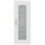 White engineered wood wall cabinet 34.5x34x90 cm by vidaXL, Sideboards - Ref: Foro24-812447, Price: 51,99 €, Discount: %