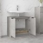 Armario de baño contrachapado gris hormigón 64,5x33,5x59 cm de vidaXL, Taquillas y armarios de almacenamiento - Ref: Foro24-8...