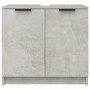 Gray concrete plywood bathroom cabinet 64.5x33.5x59 cm by vidaXL, Lockers and storage cabinets - Ref: Foro24-811308, Price: 4...