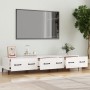 TV stand made of white glossy plywood 150x34.5x30 cm by vidaXL, TV Furniture - Ref: Foro24-812651, Price: 93,90 €, Discount: %