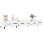 TV stand made of white glossy plywood 150x34.5x30 cm by vidaXL, TV Furniture - Ref: Foro24-812651, Price: 93,90 €, Discount: %