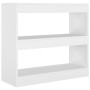 Estantería/divisor de espacios blanco 80x30x72 cm de vidaXL, Librerías y estanterías - Ref: Foro24-811691, Precio: 63,17 €, D...