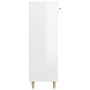 Glossy white plywood shoe cabinet 60x35x105 cm by vidaXL, Shoe racks and shoe organizers - Ref: Foro24-812786, Price: 65,26 €...