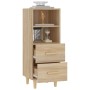 Aparador madera contrachapada color roble Sonoma 34,5x34x90 cm de vidaXL, Aparadores - Ref: Foro24-812360, Precio: 72,39 €, D...