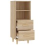 Aparador madera contrachapada color roble Sonoma 34,5x34x90 cm de vidaXL, Aparadores - Ref: Foro24-812360, Precio: 72,39 €, D...