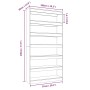 Glossy white plywood shelf 100x30x198 cm by vidaXL, Bookcases and shelves - Ref: Foro24-811778, Price: 140,99 €, Discount: %