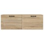 Armario pared madera contrachapada roble Sonoma 100x36,5x35 cm de vidaXL, Taquillas y armarios de almacenamiento - Ref: Foro2...