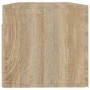 Armario pared madera contrachapada roble Sonoma 100x36,5x35 cm de vidaXL, Taquillas y armarios de almacenamiento - Ref: Foro2...