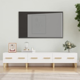 Mueble de TV madera contrachapada blanco 150x34,5x30 cm de vidaXL, Muebles TV - Ref: Foro24-812636, Precio: 86,99 €, Descuent...