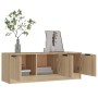 Sonoma oak plywood TV cabinet 102x35x36.5 cm by vidaXL, TV Furniture - Ref: Foro24-811361, Price: 64,66 €, Discount: %