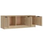 Sonoma oak plywood TV cabinet 102x35x36.5 cm by vidaXL, TV Furniture - Ref: Foro24-811361, Price: 64,66 €, Discount: %