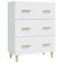 Aparador de madera contrachapada blanco 70x34x90 cm de vidaXL, Aparadores - Ref: Foro24-812150, Precio: 102,89 €, Descuento: %