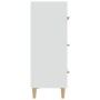 Aparador de madera contrachapada blanco 70x34x90 cm de vidaXL, Aparadores - Ref: Foro24-812150, Precio: 102,89 €, Descuento: %