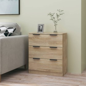 Sonoma oak plywood sideboard 60x30x70 cm by vidaXL, Sideboards - Ref: Foro24-811073, Price: 87,05 €, Discount: %