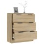 Sonoma oak plywood sideboard 60x30x70 cm by vidaXL, Sideboards - Ref: Foro24-811073, Price: 86,20 €, Discount: %