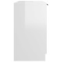 Glossy white plywood bathroom cabinet 64.5x33.5x59 cm by vidaXL, Lockers and storage cabinets - Ref: Foro24-811310, Price: 50...