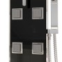 Black glass shower panel 18x45.5x130 cm by vidaXL, Jet nozzles for bathtubs and showers - Ref: Foro24-151418, Price: 157,97 €...