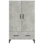 Aparador de madera contrachapada gris hormigón 70x31x115 cm de vidaXL, Aparadores - Ref: Foro24-812541, Precio: 75,54 €, Desc...