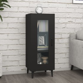 Aparador de madera contrachapada negro 34,5x34x90 cm de vidaXL, Aparadores - Ref: Foro24-812403, Precio: 60,99 €, Descuento: %