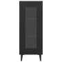 Aparador de madera contrachapada negro 34,5x34x90 cm de vidaXL, Aparadores - Ref: Foro24-812403, Precio: 60,61 €, Descuento: %