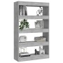 Estantería/divisor madera ingeniería gris hormigón 80x30x135 cm de vidaXL, Librerías y estanterías - Ref: Foro24-811713, Prec...