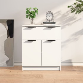 Weißes Sperrholz-Sideboard 60x30x70 cm von vidaXL, Sideboards - Ref: Foro24-811088, Preis: 76,24 €, Rabatt: %