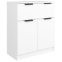 Aparador de madera contrachapada blanco 60x30x70 cm de vidaXL, Aparadores - Ref: Foro24-811088, Precio: 80,84 €, Descuento: %