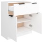 Aparador de madera contrachapada blanco 60x30x70 cm de vidaXL, Aparadores - Ref: Foro24-811088, Precio: 80,84 €, Descuento: %