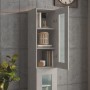 Betongrauer Hängewandschrank 34,5x34x90 cm von vidaXL, Sideboards - Ref: Foro24-812460, Preis: 58,41 €, Rabatt: %