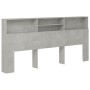 Betongraues Kopfteilmöbel 220x19x103,5 cm von vidaXL, Kopf- und Fußteile - Ref: Foro24-811902, Preis: 67,99 €, Rabatt: %