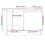 Mesa de centro madera de ingeniería roble Sonoma 50x50x36 cm de vidaXL, Mesas de centro - Ref: Foro24-811343, Precio: 53,63 €...