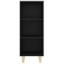 Aparador de madera contrachapada negro 34,5x32,5x90 cm de vidaXL, Aparadores - Ref: Foro24-812376, Precio: 40,85 €, Descuento: %