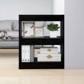 Estantería/divisor de espacios negro 60x30x72 cm de vidaXL, Librerías y estanterías - Ref: Foro24-811647, Precio: 41,99 €, De...