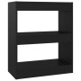 Black shelving/space divider 60x30x72 cm by vidaXL, Bookcases and shelves - Ref: Foro24-811647, Price: 42,27 €, Discount: %