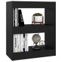 Estantería/divisor de espacios negro 60x30x72 cm de vidaXL, Librerías y estanterías - Ref: Foro24-811647, Precio: 42,27 €, De...