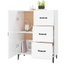 Aparador de madera contrachapada blanco brillante 69,5x34x90 cm de vidaXL, Aparadores - Ref: Foro24-812183, Precio: 77,03 €, ...