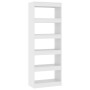 Engineered wood white shelf/divider 60x30x166 cm by vidaXL, Bookcases and shelves - Ref: Foro24-811673, Price: 72,02 €, Disco...