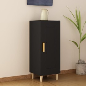 Aparador de madera contrachapada negro 34,5x34x90 cm de vidaXL, Aparadores - Ref: Foro24-812412, Precio: 59,99 €, Descuento: %