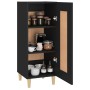 Aparador de madera contrachapada negro 34,5x34x90 cm de vidaXL, Aparadores - Ref: Foro24-812412, Precio: 59,50 €, Descuento: %