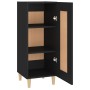 Aparador de madera contrachapada negro 34,5x34x90 cm de vidaXL, Aparadores - Ref: Foro24-812412, Precio: 59,50 €, Descuento: %