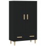 Aparador de madera de ingeniería negro 70x31x115 cm de vidaXL, Aparadores - Ref: Foro24-812565, Precio: 94,32 €, Descuento: %