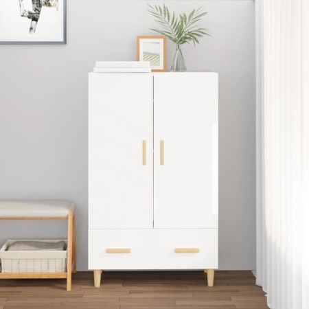 Glossy white plywood sideboard 70x31x115cm by vidaXL, Sideboards - Ref: Foro24-812570, Price: 84,34 €, Discount: %