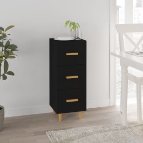 Black plywood sideboard 34.5x34x90 cm by vidaXL, Sideboards - Ref: Foro24-812340, Price: 74,99 €, Discount: %