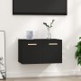 Black engineered wood wall cabinet 60x36.5x35 cm by vidaXL, Lockers and storage cabinets - Ref: Foro24-812907, Price: 34,99 €...