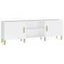 White plywood TV cabinet 150x30x50 cm by vidaXL, TV Furniture - Ref: Foro24-812618, Price: 114,36 €, Discount: %