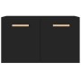 Black engineered wood wall cabinet 60x36.5x35 cm by vidaXL, Lockers and storage cabinets - Ref: Foro24-812907, Price: 34,99 €...